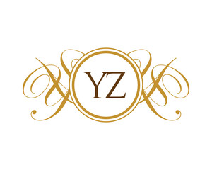 YZ Luxury Royal Elegant Logo