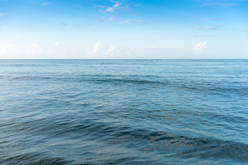 Obraz premium Scenic view of sea against blue sky, Trinidad, Trinidad And Tobago