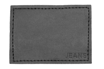 close up of a jeans label