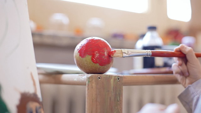 Painting kid apple 2