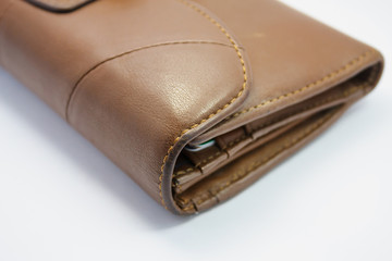 brown leather wallet