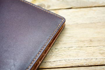 brown leather wallet