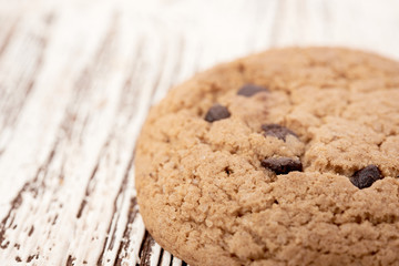 oat cookies on wooden table