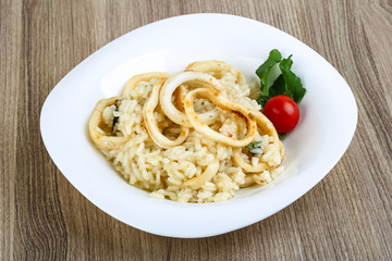 Squid risotto
