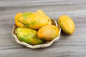 Ripe yellow mango
