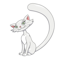 Pretty cat sitting 2