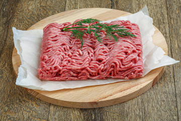 Raw minced beaf