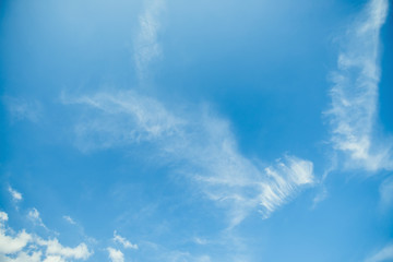 Cloud in blue sky