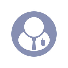 businessman or officer occupations icon set, for design presentation in vector