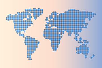 world map vector dots