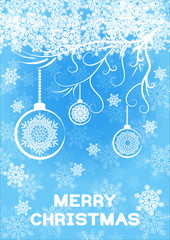 Christmas greeting card template