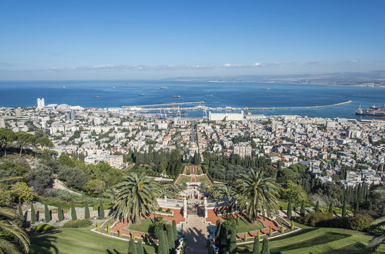 Bahai Gardens and Haifa