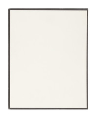 Blank old magazine cover isolated on white background