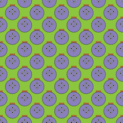 Seamless vector background with decorative colorful monsters