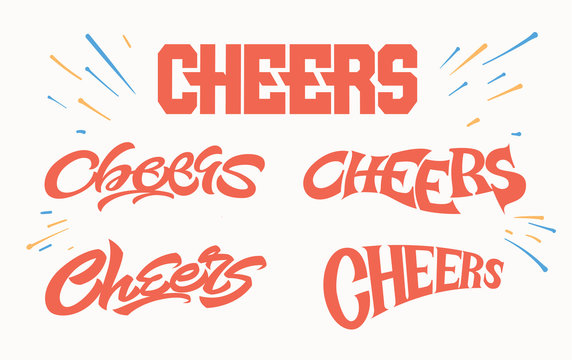 Cheers logo print lettering beer bbq beef and beer