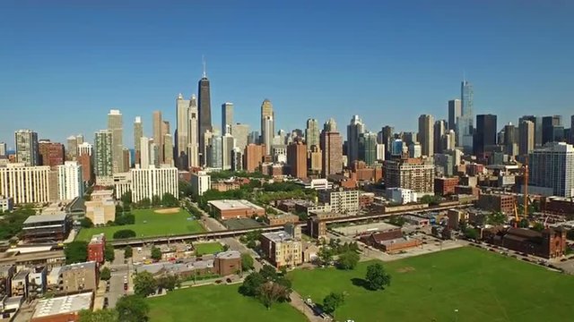 Aerial Illinois Chicago
Aerial video of downtown Chicago during the day. Illinois