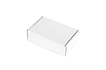 Blank  box mock up on white background