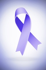 Composite image of purple ribbon