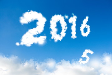 Naklejka na ściany i meble New year 2016 concept
