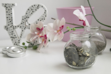 Kürbiskerne im Glas