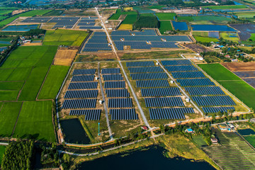 Solar Farm solar panels Aerial Photography