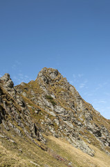 Mountain peak in autumn season