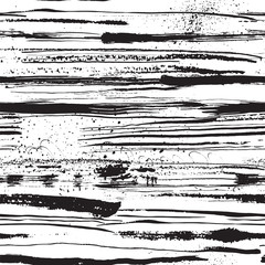 Obraz premium Vector seamless pattern with ink stripes and strokes