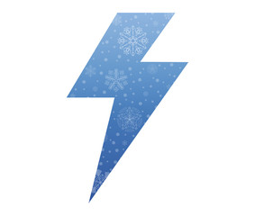 ray christmas icon with snow