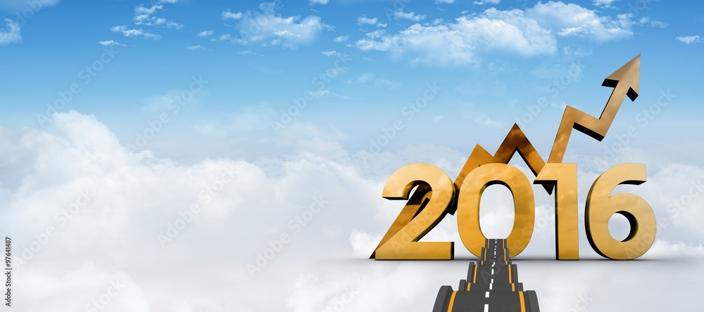 Poster composite image of bumpy road