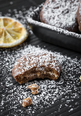 Assorted Cookies on wooden table