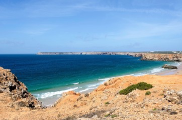 Fototapeta na wymiar Beach in Sagres, Portugal