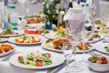 Served for a banquet table