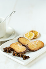 Assorted Cookies on wooden table