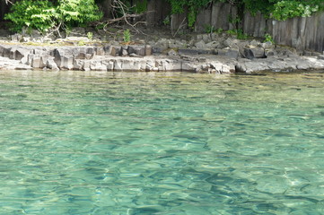 支笏湖の柱状節理