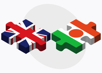 United Kingdom and Niger Flags