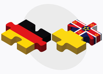Germany and Niue Flags