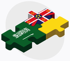 Saudi Arabia and Niue Flags