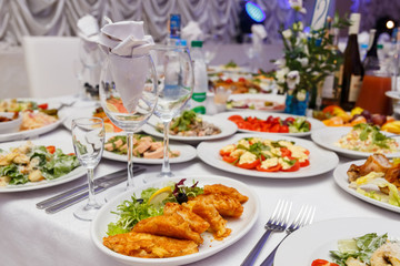 Plate with original appetizer