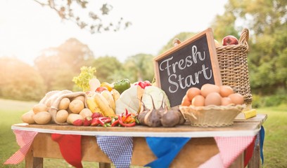 Composite image of fresh start