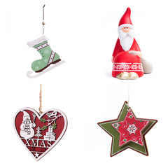 Fototapeta na wymiar Christmas decorations collage