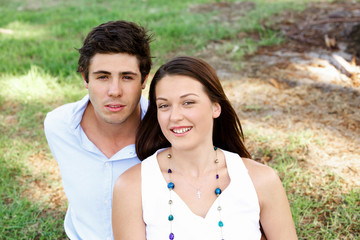 Obraz premium Young couple in the park