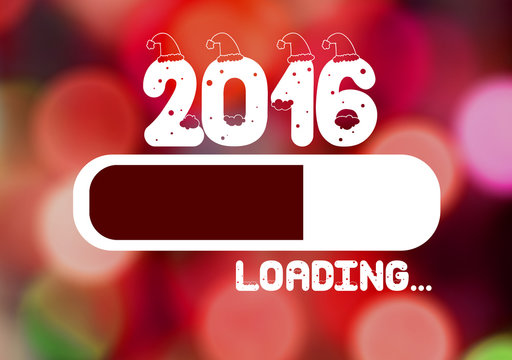 Progress Bar Loading with the text: 2016