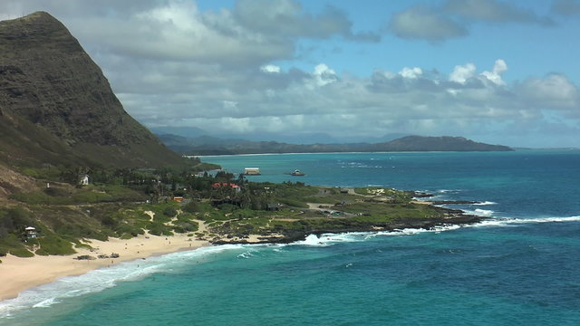 kaupo beach on ohau island , hawaii