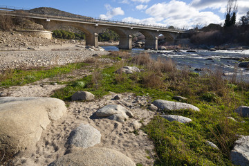 Puente Nuevo en el rio Alberche. Avila.