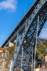 Fototapeta na wymiar Bridge of Dom Luiz in Porto, Portugal