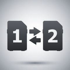 Vector Change SIM cards Icon