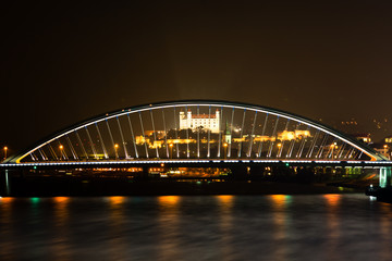 Fototapeta na wymiar Apollo bridge Bratislava
