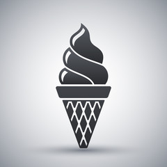 Vector ice cream cone icon