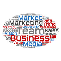 Fototapeta premium Conceptual business marketing word cloud