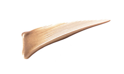 Liquid foundation isolated on white 